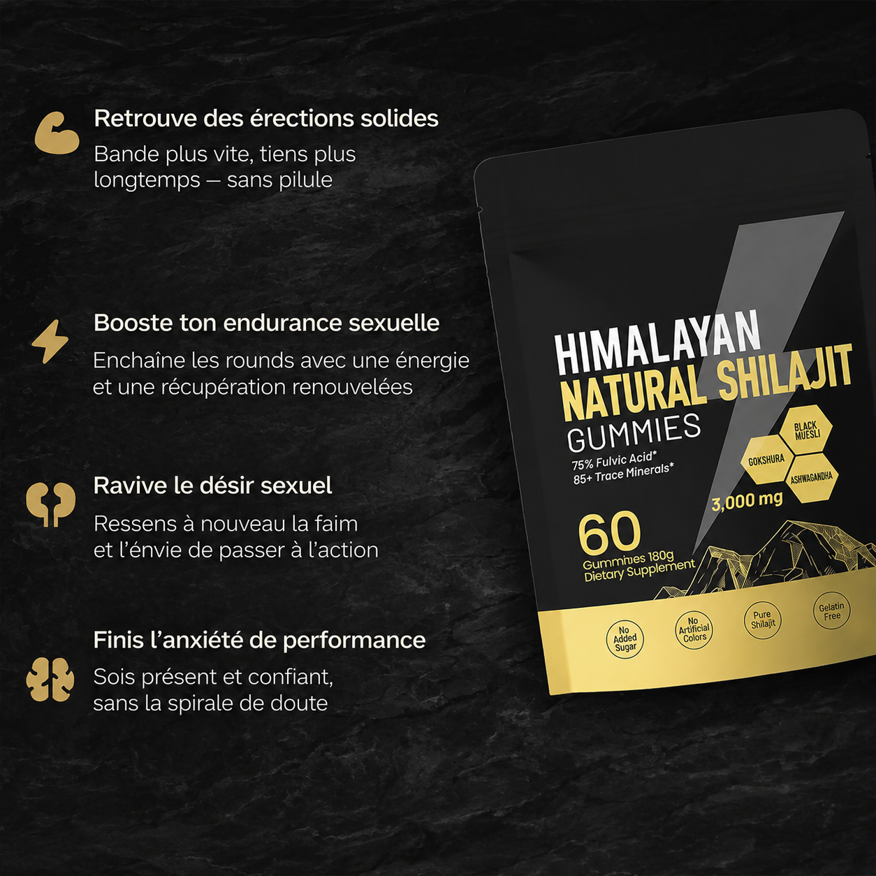 VigorPeak – Himalayan Natural Shilajit, Retrouvez votre énergie, votre endurance et votre vitalité en seulement 2 semaines.