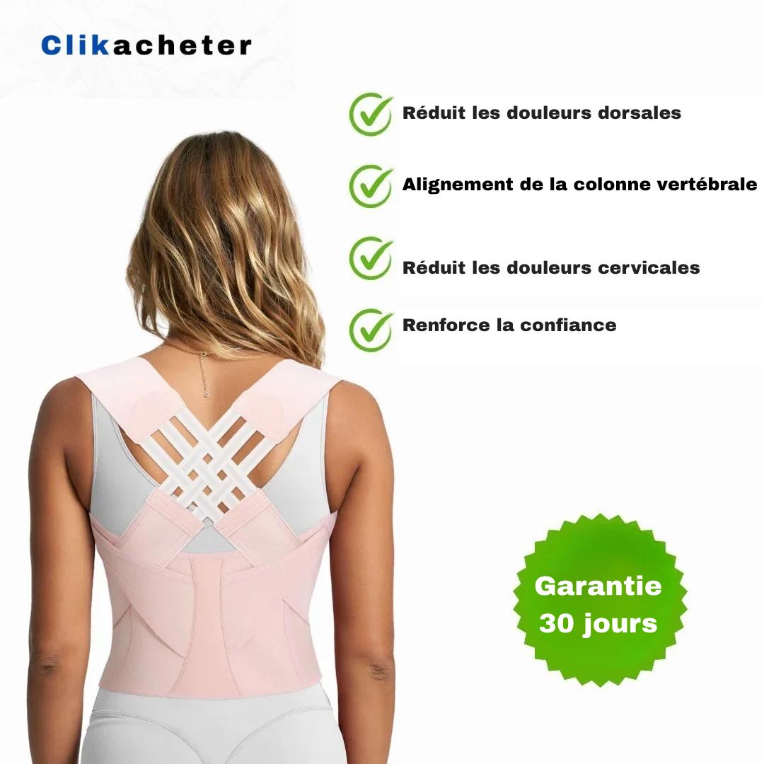 Correcteur de Posture ergonomique: Réajustez votre colonne en 30 jours et retrouvez votre bien-être