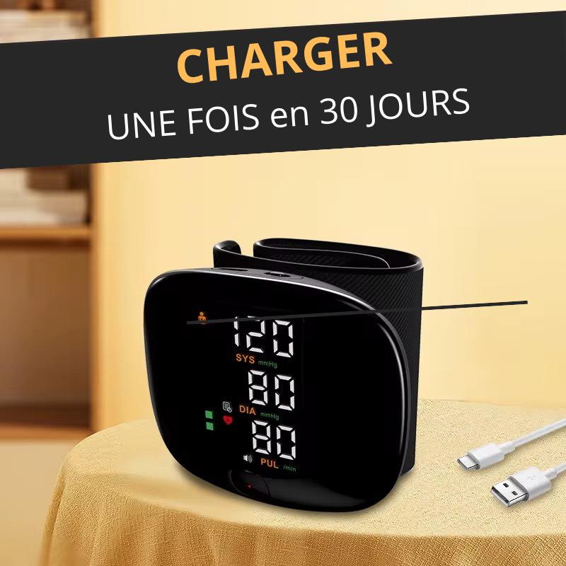 Tensiomètre Intelligent Poignet+ et Rechargeable Avec Écran LED : Précision Et Facilité D'utilisation