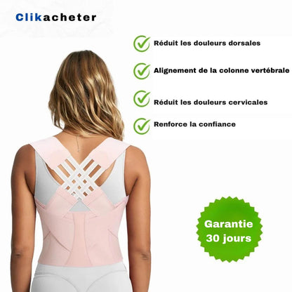 Correcteur de Posture  ergonomique: Réajustez votre colonne  en 30 jours et retrouvez votre bien-être