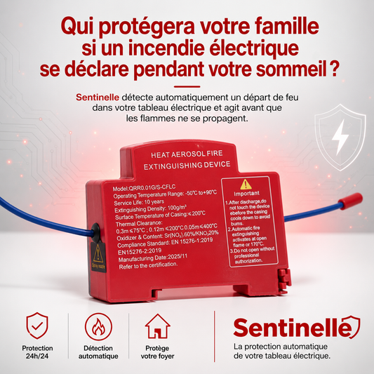Sentinelle : Cette nuit, tout peut basculer en moins de 30 secondes, Une surveillance totale, 24/24, pour que ceux que vous aimez soient toujours protégés, même  lorsque tout le monde dort