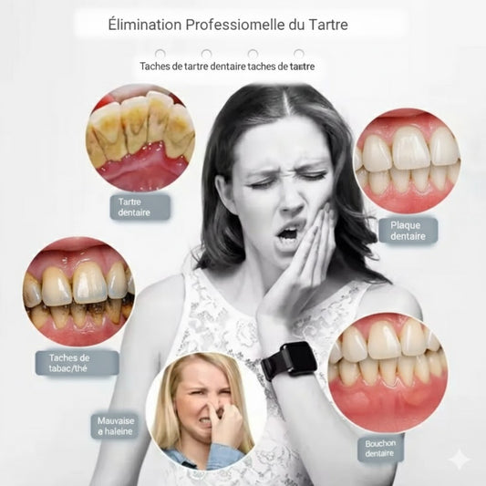 Nettoyeur Dentaire Ultrasonique 5 en 1 : le secret d’un sourire propre et d’une haleine fraîche, tout en douceur, dès 3 jours